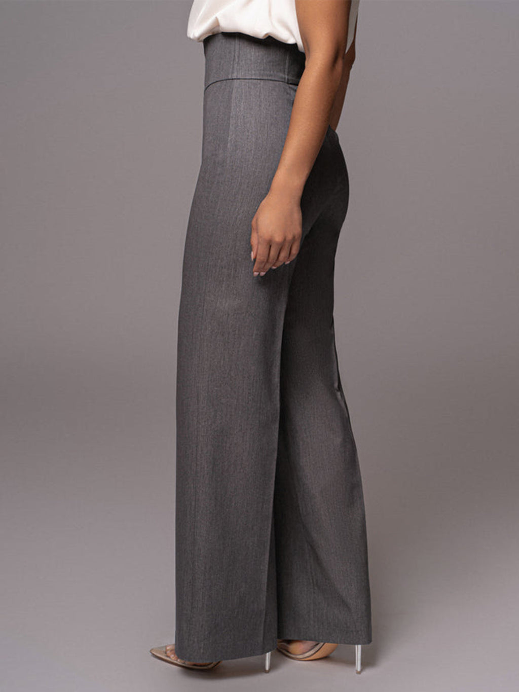 High Waist Tailored Wide Leg Trousers for Elegant Everyday Wear