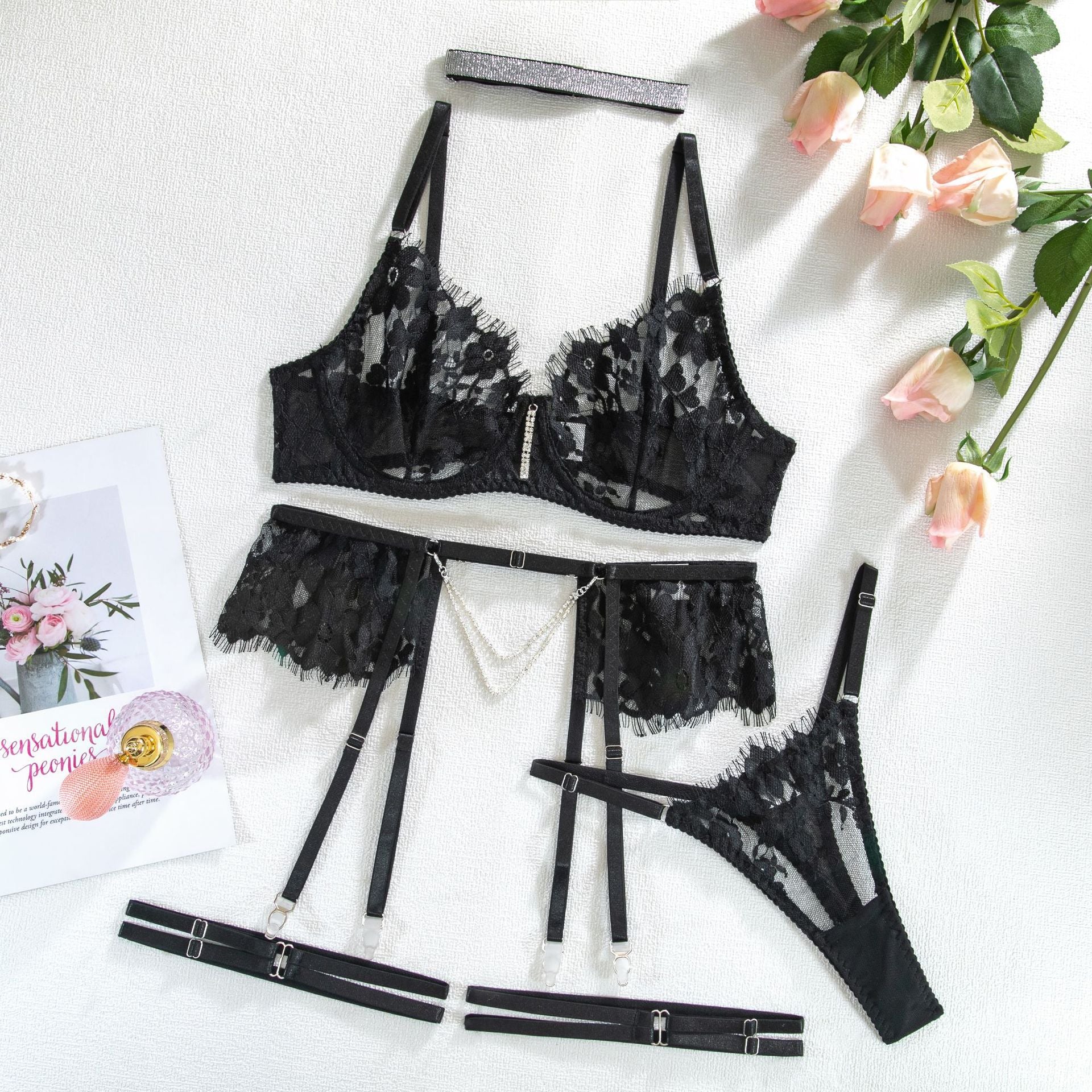 Evie Fancy Garter Set