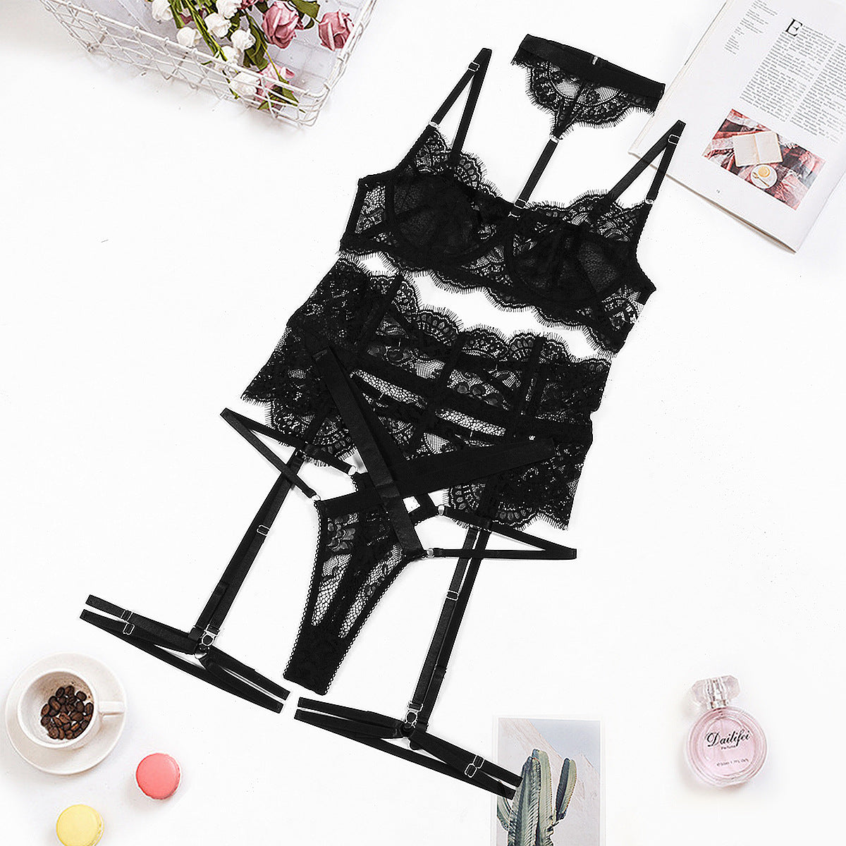 Allure Strappy Lace Bodysuit