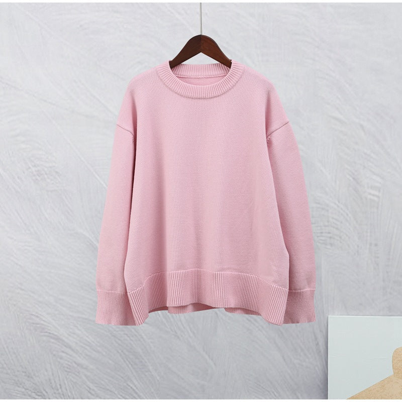 Oversized Crew Neck Knit Jumper