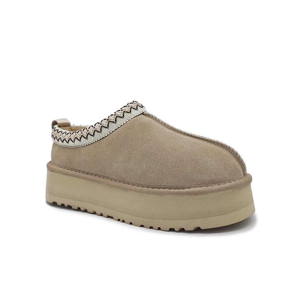 Platform Slip-On Winter Slippers for Warm Everyday Comfort