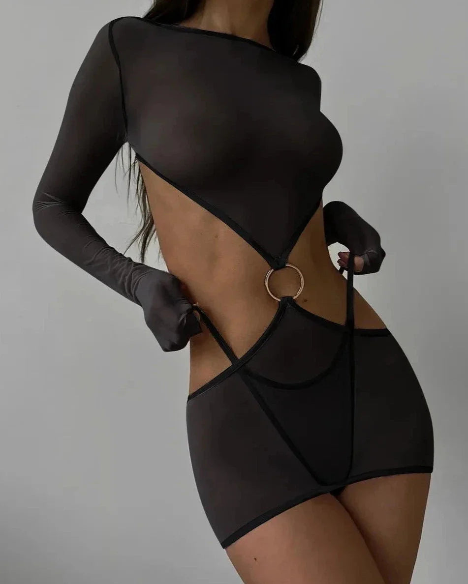 Rayna Sheer Cutout Lingerie