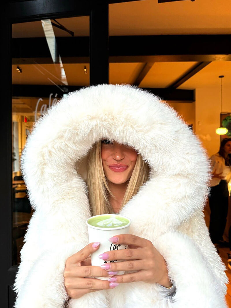 Oversized Faux Fur Jacket with Extra-Large Hood