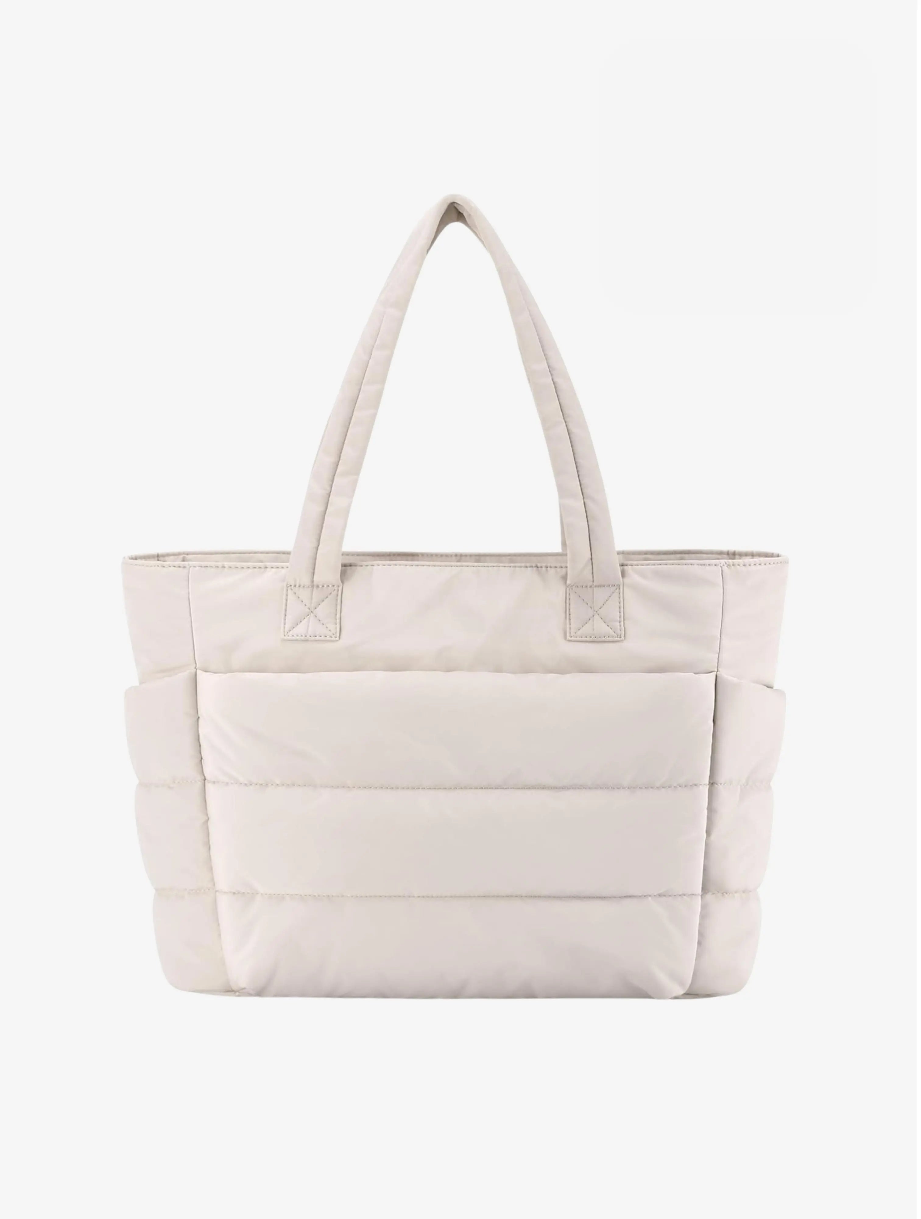 Quilted Shoulder Tote Bag with Soft Padding and Structured Shape