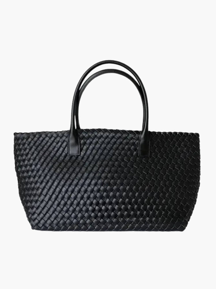 Luxe Woven Tote Bag with Elegant Handcrafted Design