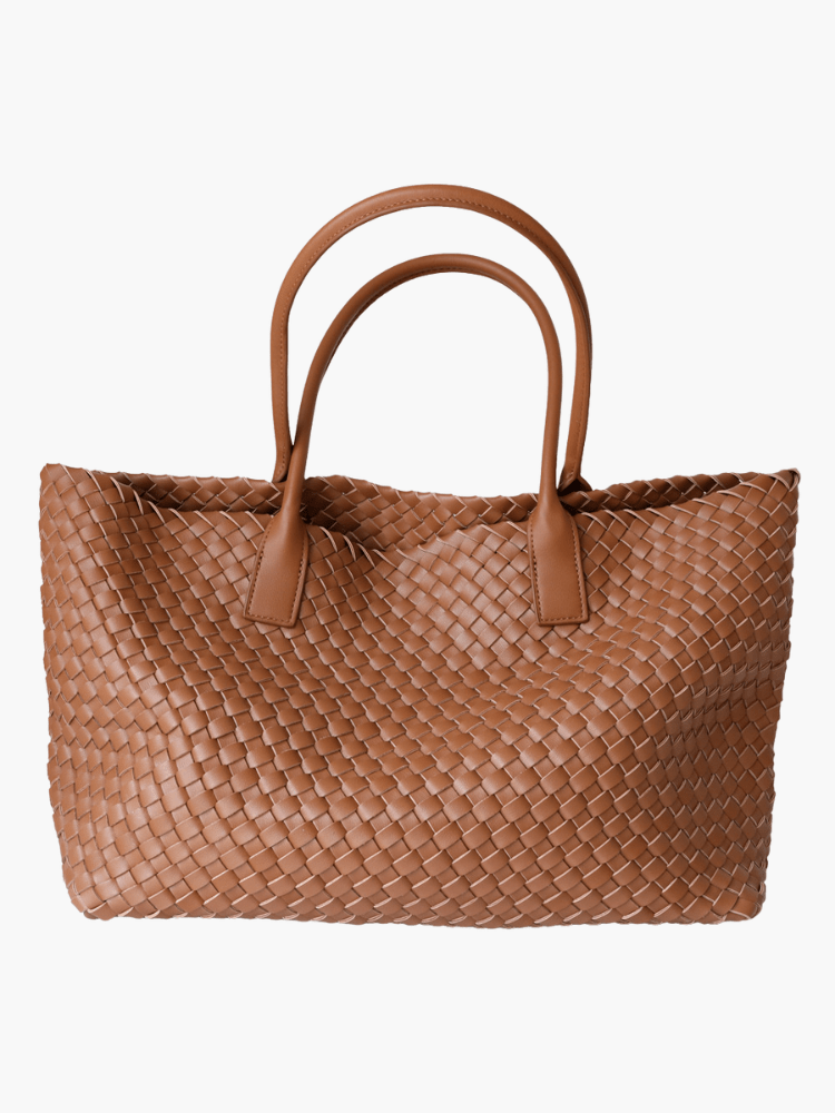 Luxe Woven Tote Bag with Elegant Handcrafted Design