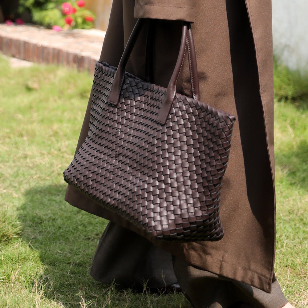 Luxe Woven Tote Bag with Elegant Handcrafted Design