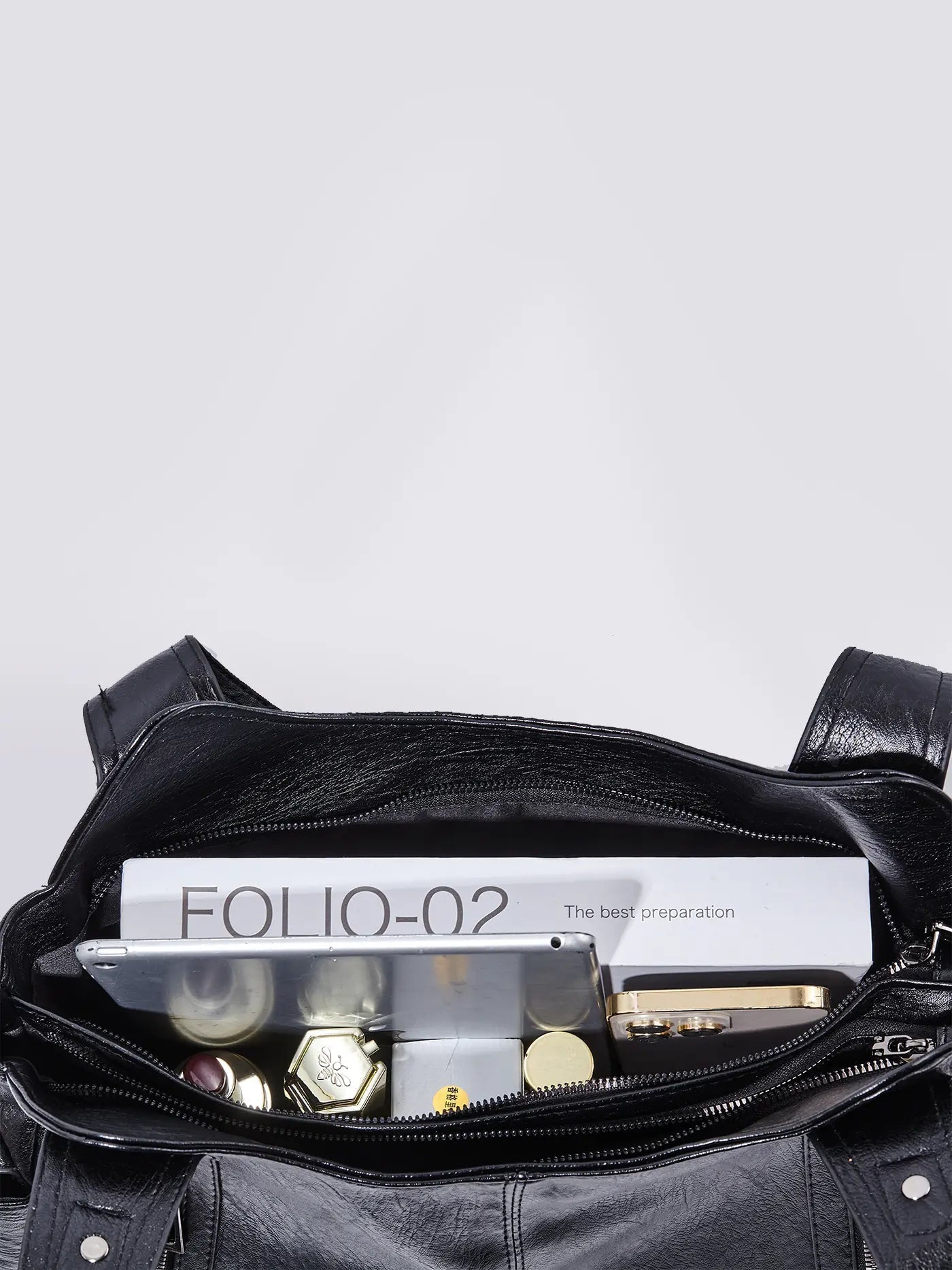 Classic Multi-Pocket Shoulder Bag with Adjustable Strap