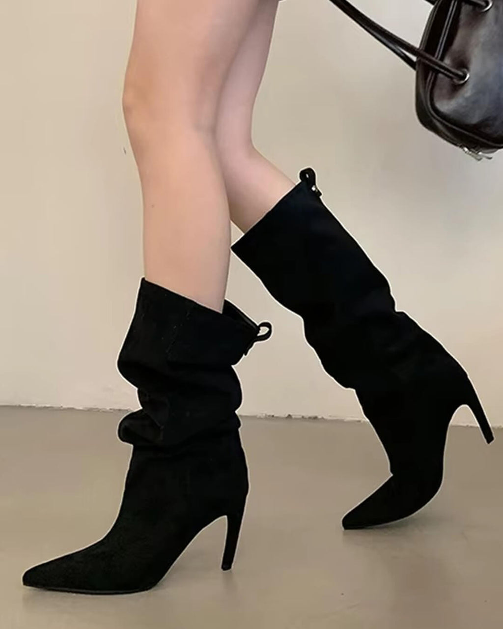 Kendra Suede Knee High Boots