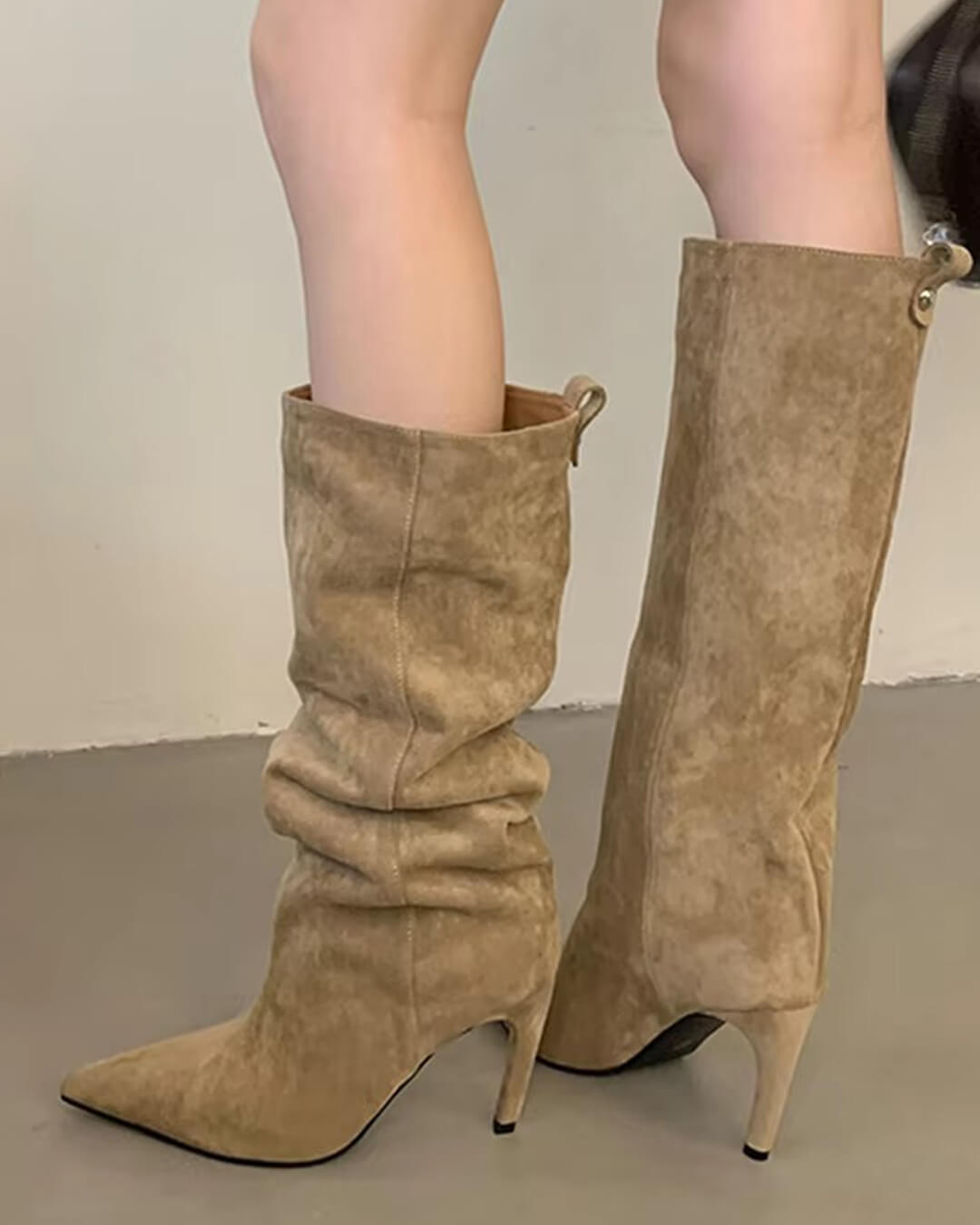 Kendra Suede Knee High Boots