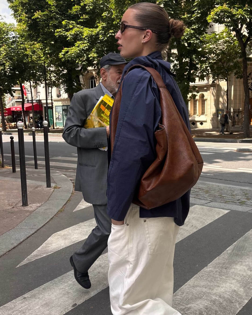 Hobo Vegan Leather Shoulder Bag – Elegant Slouchy Tote