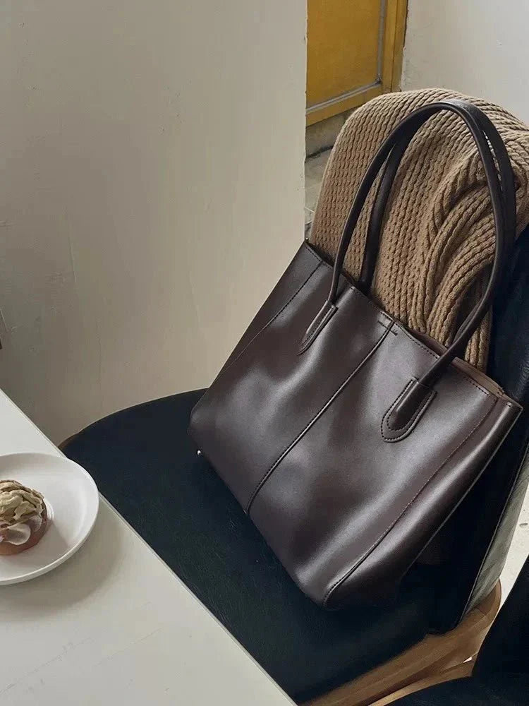 Luxury Vegan Leather Tote Bag – Spacious Everyday Handbag