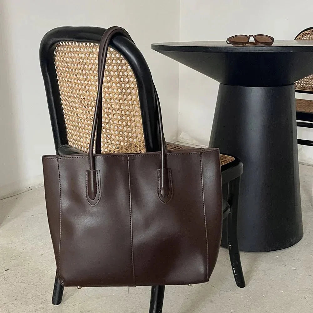 Luxury Vegan Leather Tote Bag – Spacious Everyday Handbag