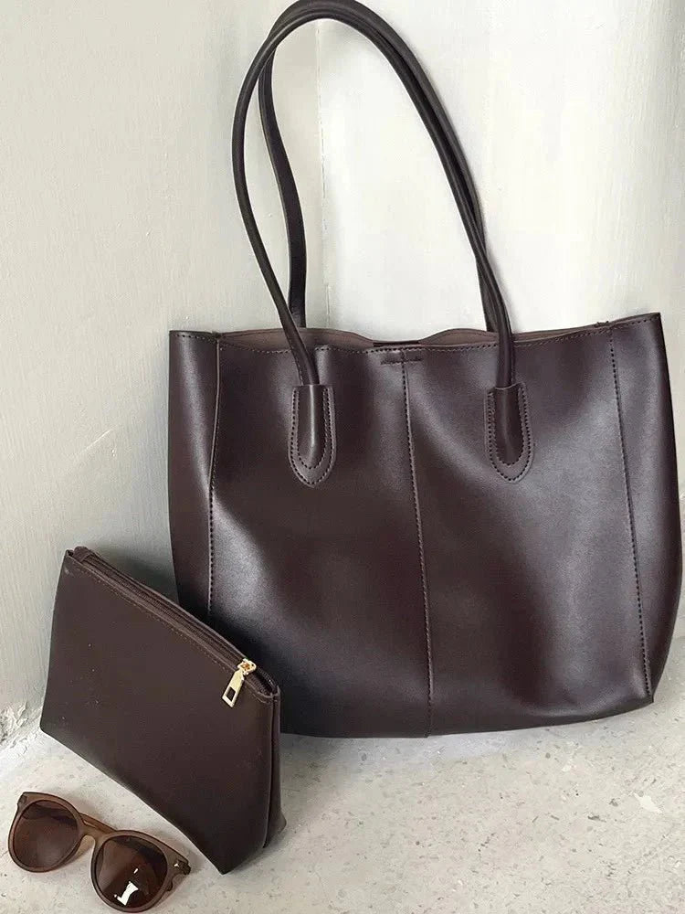 Luxury Vegan Leather Tote Bag – Spacious Everyday Handbag